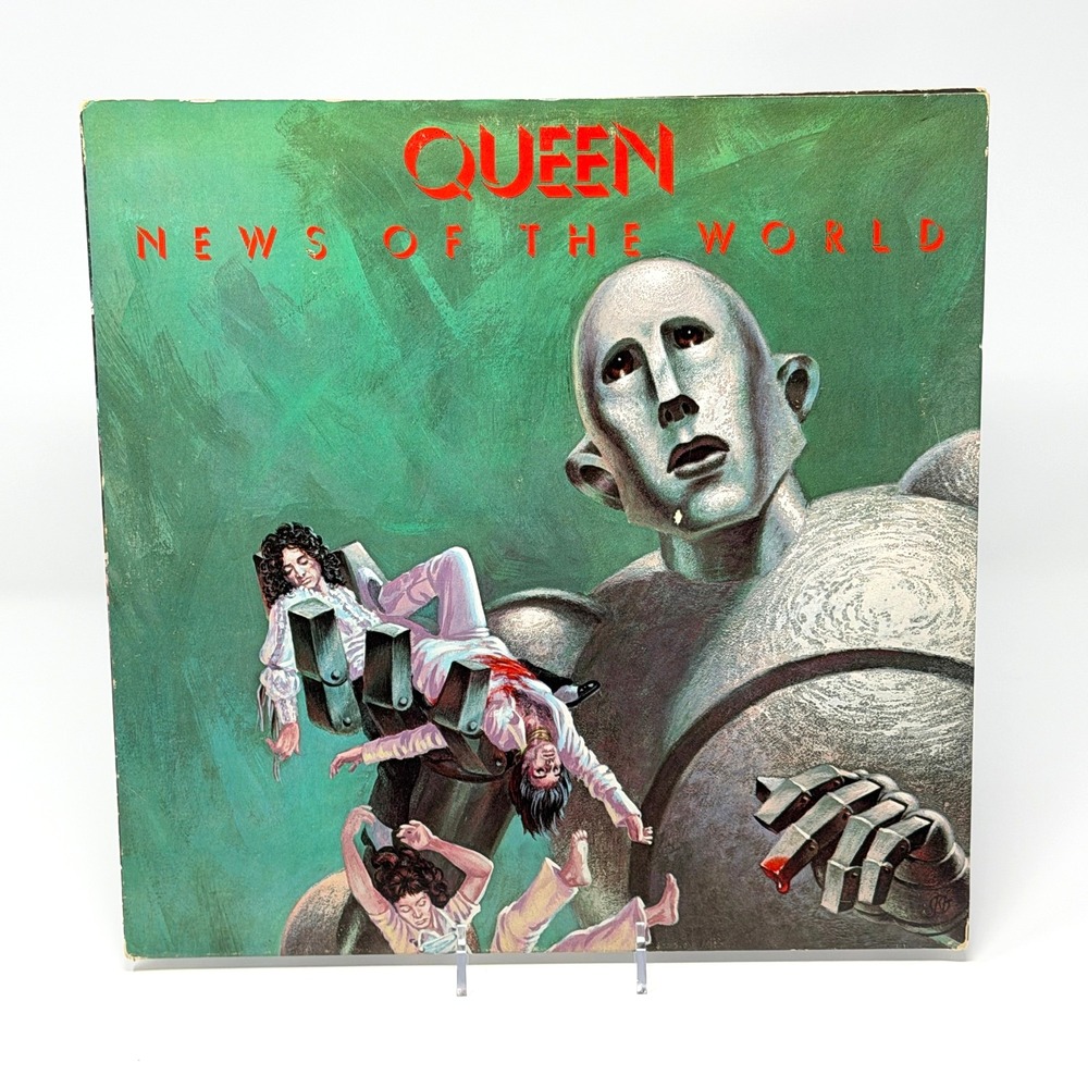 Queen News Of The World 1977 Elektra 6E-112 CSM Santa Maria Gatefold Vinyl LP